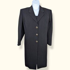 🍁V. Michael Luisi Wool Blend Longline Blazer